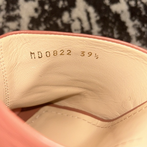 Christian Dior D-Fame Heeled Sandal Rust Colored Pleated Lambskin size 39.5 - Picture 6 of 12